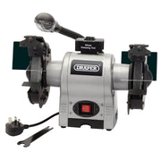 Draper Bench Grinder With Worklight, 150mm, 370W 05095 Draper - Dynamic Drive