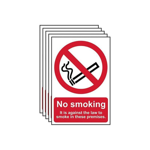 Scan No Smoking In These Premises - PVC Sign 200 x 300mm (5 Pack) Scan - NN4 Online