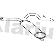 Klarius Box With Tail Pipe Rear fits Nissan Primastar 2001-2002 1.9