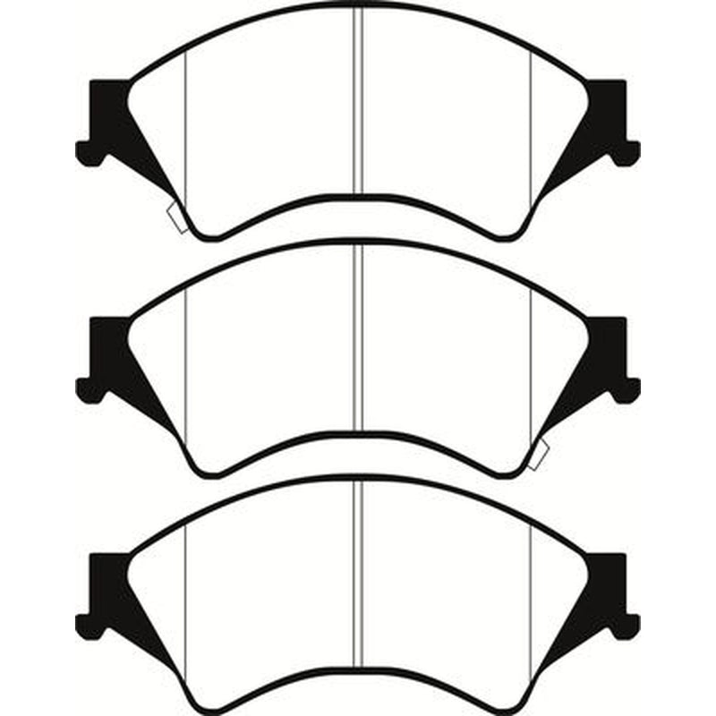 Abtex Front Brake Pad Set fits Ford Ranger 2011 on 2.2 2.5 3.2