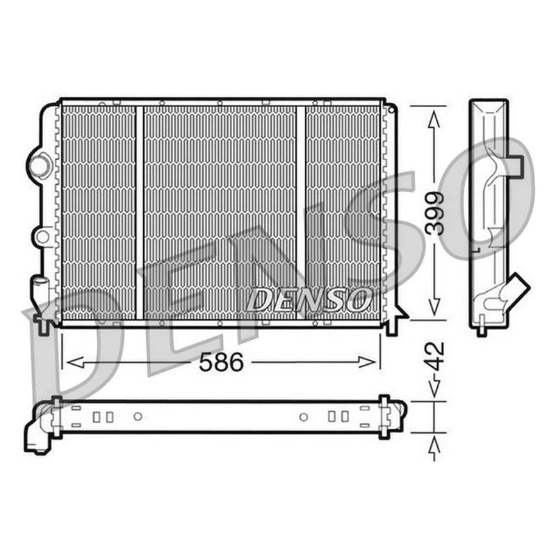 Denso Engine Radiator fits Renault Megane I 1996-2003 1.9