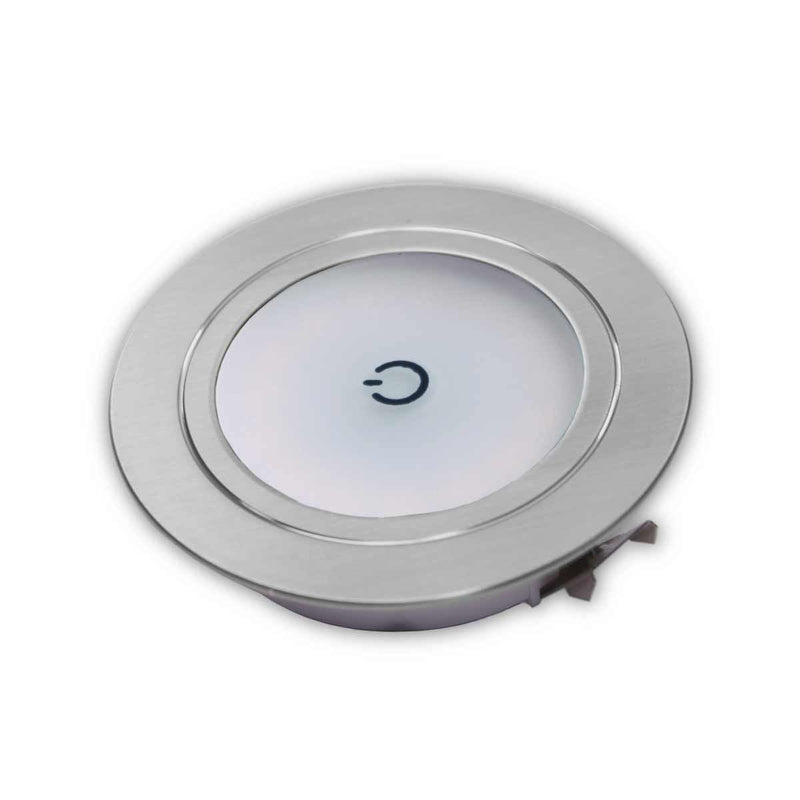 Touch Operated Recessed Downlight (12V / 1 69W / Warm White / IP20) Nova - Dynamic Drive
