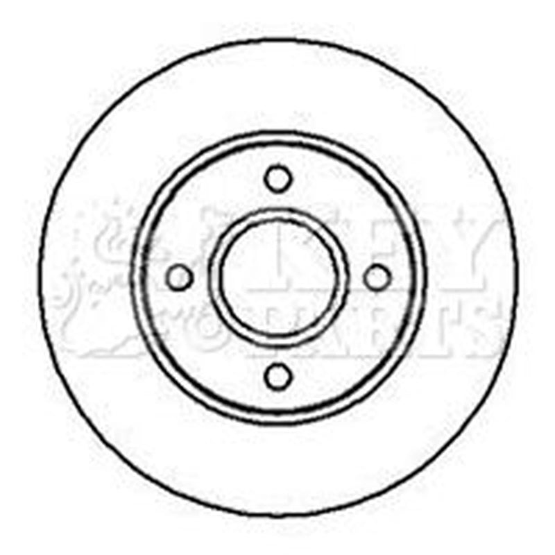 Key Parts 2 x Vented Front Brake Discs KBD4120-x2