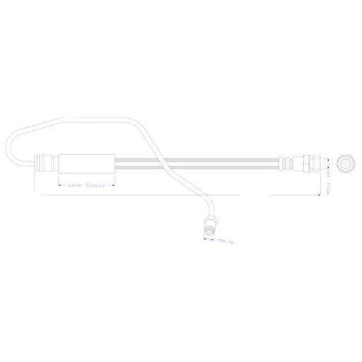 Juratek Brake Hydraulic Hose Line Front Left fits Audi Q5 2016-2021 2.0