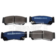 Borg & Beck Front & Rear Brake Discs & Pads fits Hyundai H-1 2002-2004 2.5