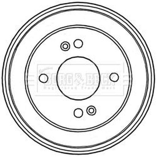 Borg & Beck Brake Drum Assembly Rear BBR7224