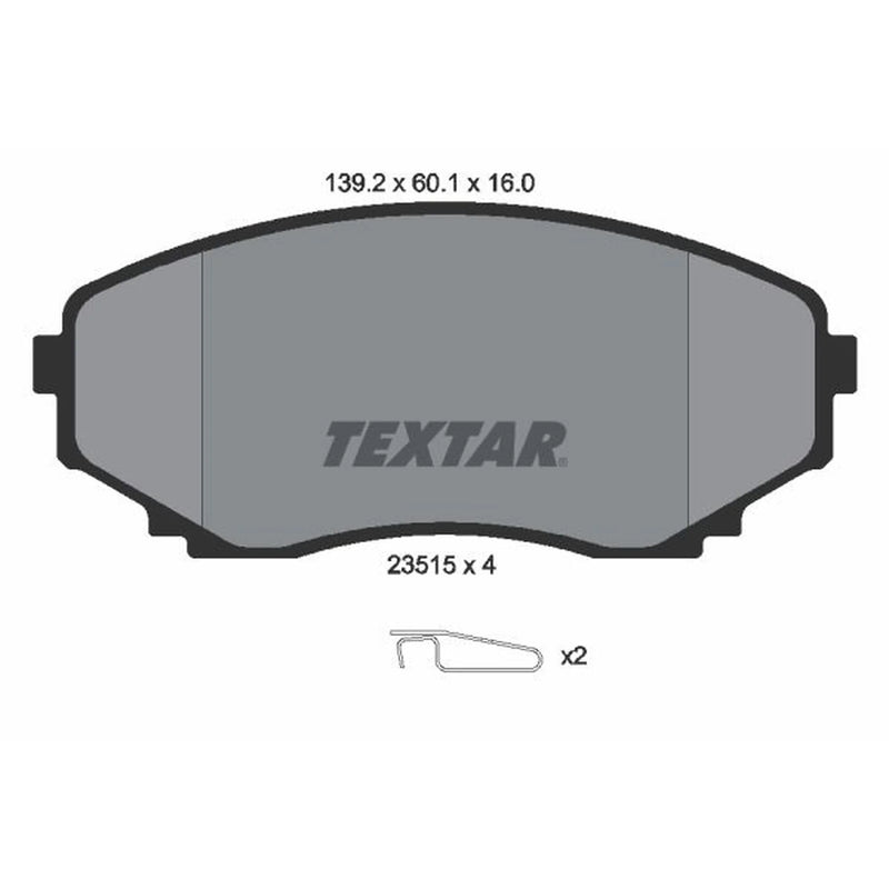 Textar Front Brake Pad Set 2351501