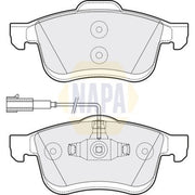 NAPA Front Brake Pad Set fits Fiat Doblo Cargo 2010-2023 1.3 1.4 1.6 2.0