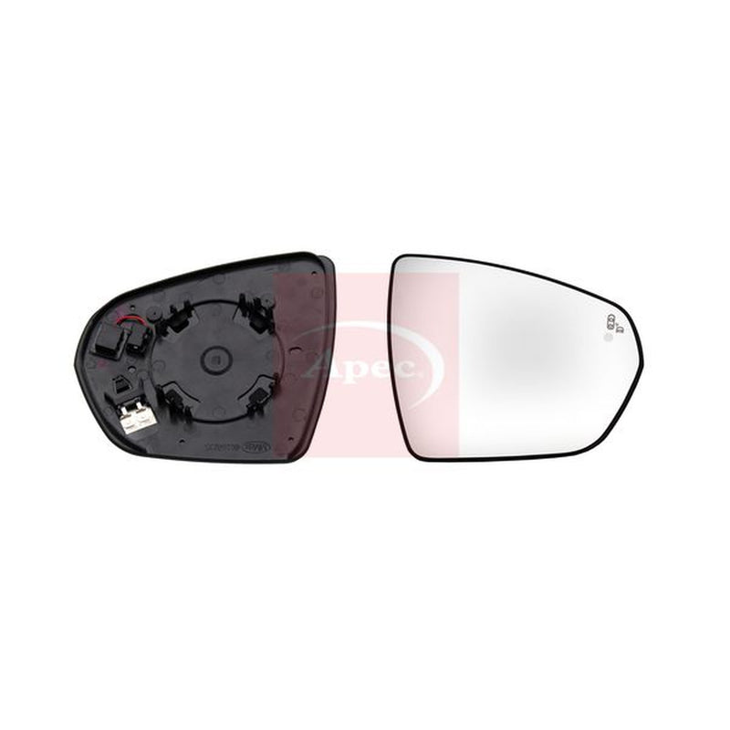 Apec Exterior Wing Mirror Glass Right fits Citroën C5 Aircross 2018-2020