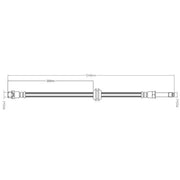 Abtex Brake Hydraulic Hose Line Front fits Mercedes-Benz Viano 2003-2007