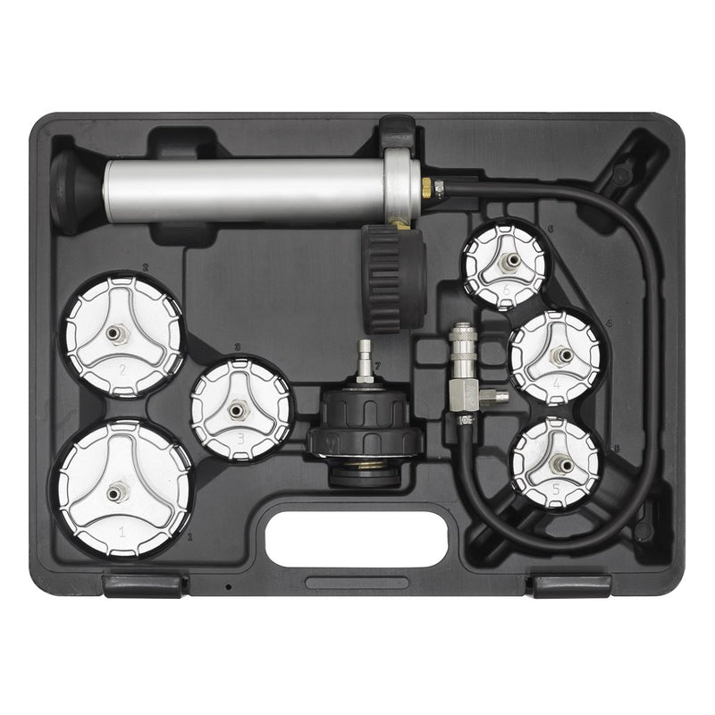 Sealey Cooling System Pressure Test Kit 7pc Commercial CV0011 Sealey - Dynamic Drive