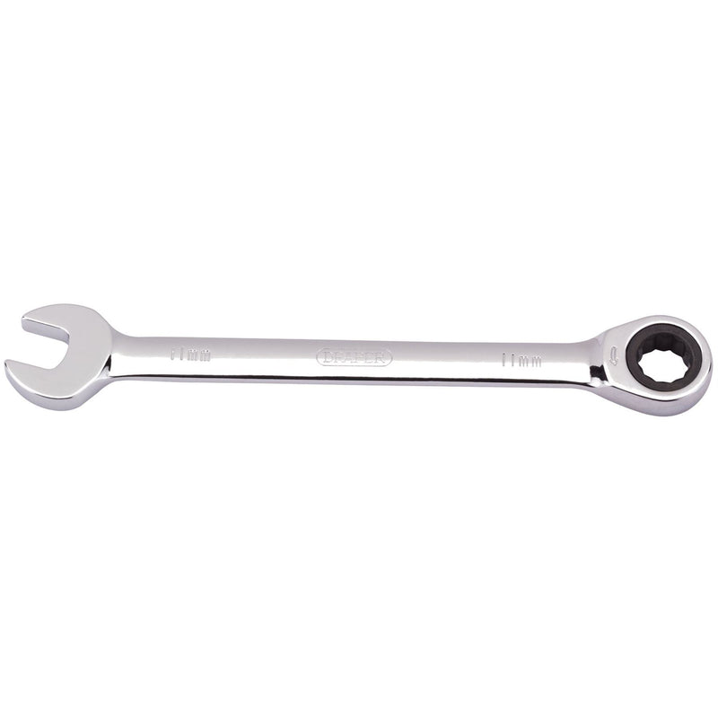 Draper Metric Ratcheting Combination Spanner, 11mm 31008 Draper - Dynamic Drive