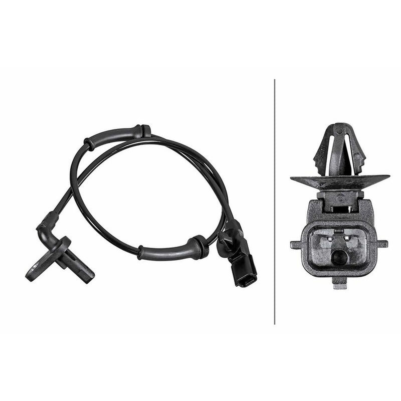 Hella ABS Wheel Speed Sensor Rear fits Nissan Micra IV 2010-2020 1.2