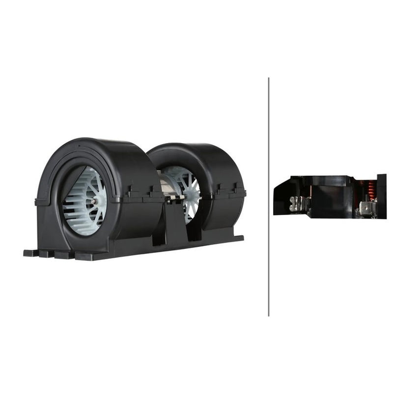Hella Heater Blower Fan fits Daf 75 Cf 1998-2000