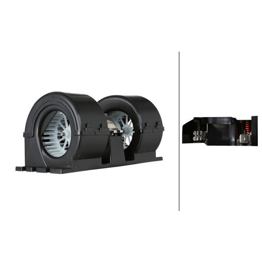 Hella Heater Blower Fan fits Daf 75 Cf 1998-2000
