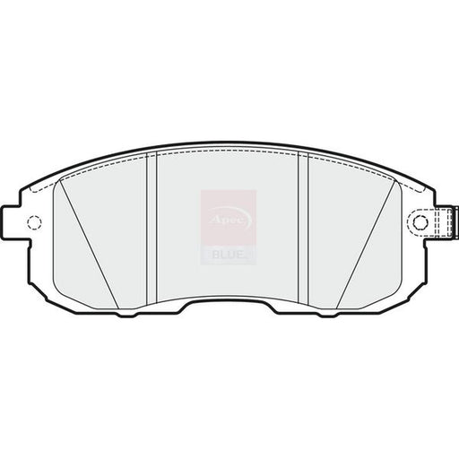 Apec Front Brake Pad Set fits Nissan Cube 2009-2010 1.5 1.6