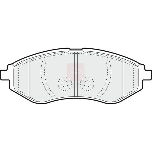 Apec Front Brake Pad Set fits Chevrolet Aveo / Kalos 2003-2013 1.2 1.4
