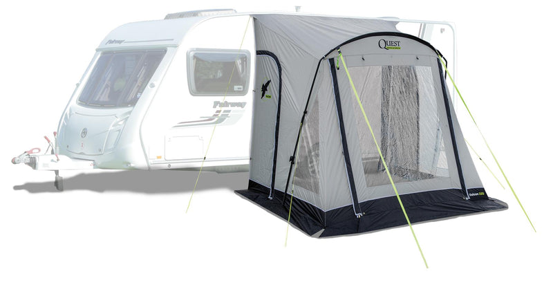 Quest Falcon Pro 220 Poled Porch Caravan Awning Grey Quest Leisure - Dynamic Drive