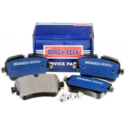 Borg & Beck Front & Rear Brake Discs & Pads fits Audi A8 D5 2018-2019