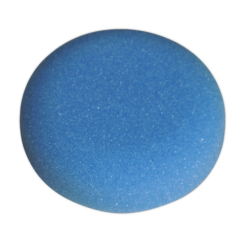 Sealey Buffing & Polishing Foam Head Hook & Loop 80x25mm Blue/Med PTCCHV79B Sealey  - Dynamic Drive