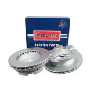 Borg & Beck 2 x Vented Brake Discs fits Fuso (Mitsubishi) Canter VII 2005-2013