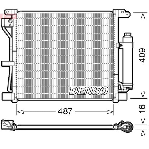 Denso Air Conditioning Condenser fits Nissan Juke 2010-2019 1.5