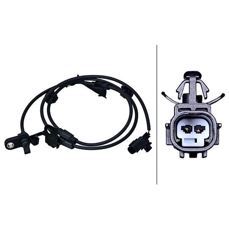 Hella ABS Wheel Speed Sensor Front Right fits Subaru Trezia 2011 on 1.3 1.4