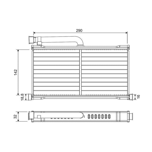 Valeo Heater Matrix Core Heat Exchanger 811570