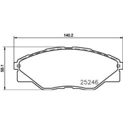 Mintex Front Brake Pad Set fits Toyota Hilux Vigo VII Pickup 2005-2015 2.5