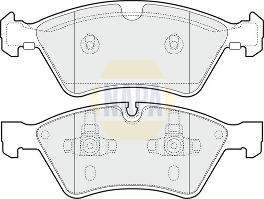 NAPA Front Brake Vented Discs & Pads fits MERCEDES-BENZ