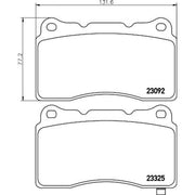 Mintex Front Brake Pad Set fits Honda Civic IX 2015-2016 2.0