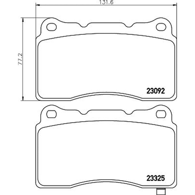 Mintex Front Brake Pad Set fits Honda Civic IX 2015-2016 2.0