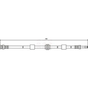 Apec Brake Hydraulic Hose Line Front fits Ford Galaxy I 1995-2006 1.9 2.8