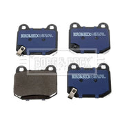 Borg & Beck Rear Brake Solid Discs & Pads fits Subaru Impreza 2009-2014 2.5