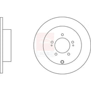 Apec 2 x Solid Rear Brake Discs SDK6293-x2