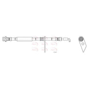 Apec Brake Hydraulic Hose Line Front Left fits Ford Galaxy III 2015-2023 1.5 2.0