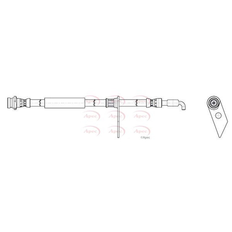 Apec Brake Hydraulic Hose Line Front Left fits Ford Galaxy III 2015-2023 1.5 2.0