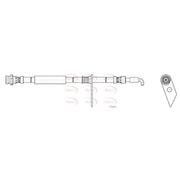 Apec Brake Hydraulic Hose Line Front Left HOS4470