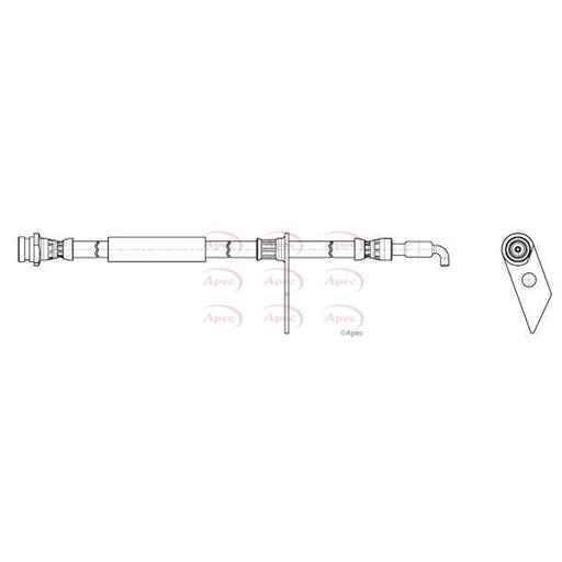 Apec Brake Hydraulic Hose Line Front Left HOS4470