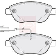 Apec Front Brake Pad Set fits Abarth 500 / 595 / 695 2008 on 1.4