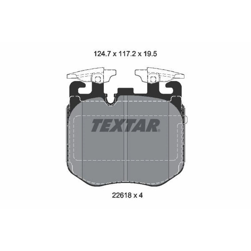 Textar Front Brake Pad Set 2261801