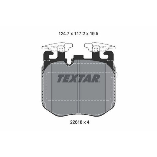 Textar Front Brake Pad Set 2261801