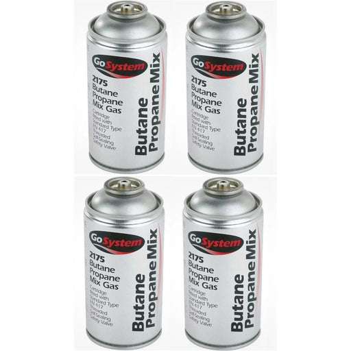 4x Go System Butane Propane Mix Gas 2175 170g 306ml Go System - UK Camping And Leisure