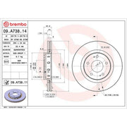Brembo Front & Rear Brake Discs & Pads fits Mitsubishi Outlander II 2006-2012