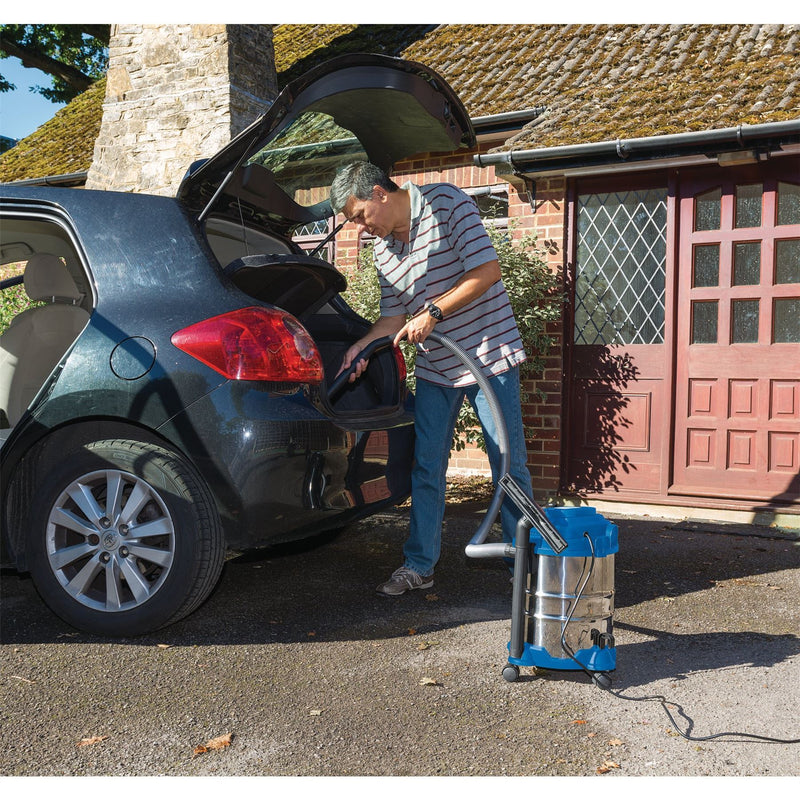 Draper Wet and Dry Vacuum Cleaner with Stainless Steel Tank, 20L, 1250W 20515 Draper - Dynamic Drive