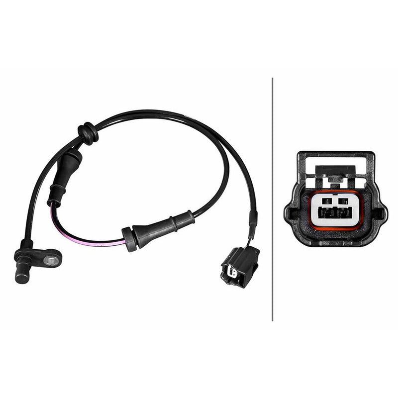 Hella ABS Wheel Speed Sensor Rear fits Nissan Bluebird Sylphy 2013 on 1.6