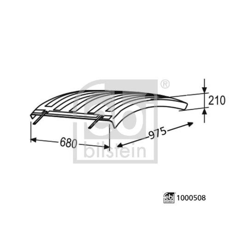 Febi Wing Right Rear 1000508 004121 3691 1000508