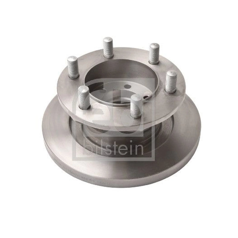 Febi 2 x Solid Front Brake Discs 17348-x2