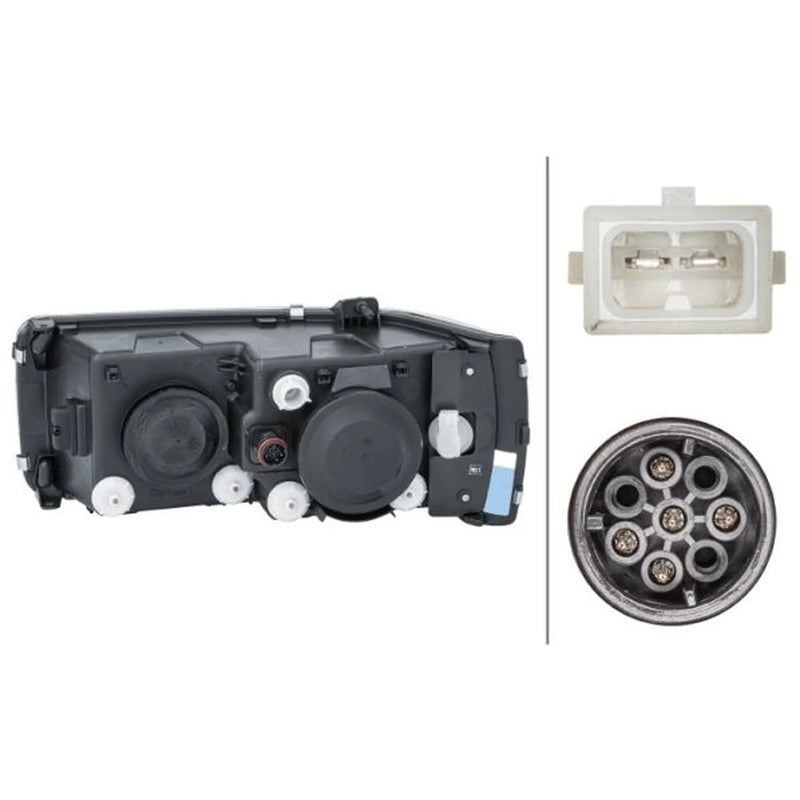 Hella Headlight Headlamp H7/H1 Left fits Daf 75 Cf 2001 on