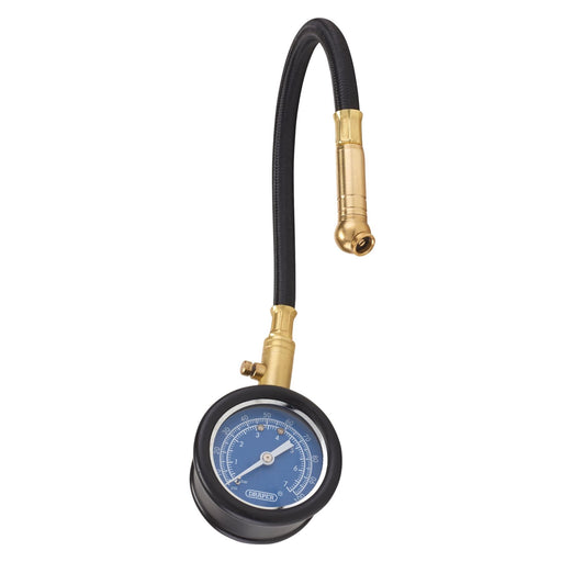 Draper Tyre Pressure Gauge with Flexible Hose 69924 Draper - Dynamic Drive